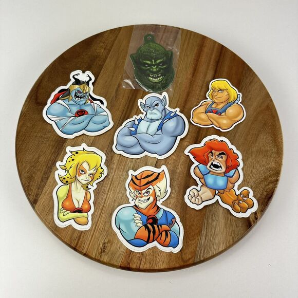 Thundercats +‎ MOTU Vinyl Sticker Set & Moss Man Pine Air Freshener 2019 He-Man - Picture 1 of 6
